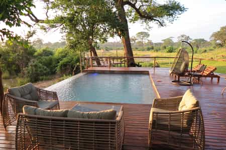 Enjoy sun-downers and watch the game