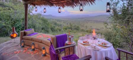 View a diversity of resident wildlife in the valley below from your private veranda