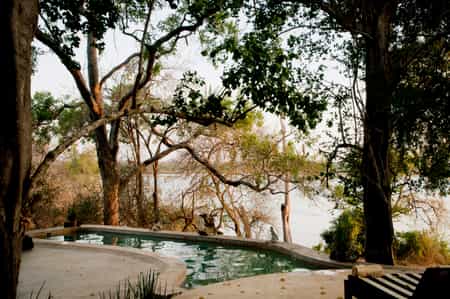 Cool off in the pool and enjoy the views over the Rufiji River from your own private camp. 