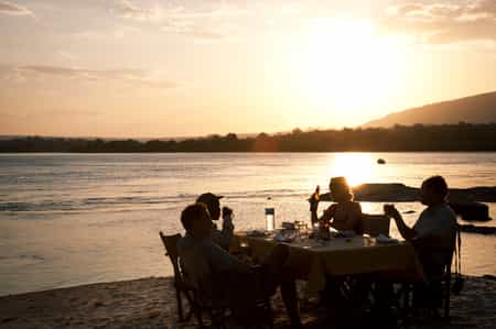 Bid farewell to another wonderful day on safari, watching the sun set over the Rufiji River. 