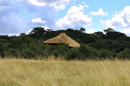 Spacious double story thatched villas with luxury en-suite bathrooms.