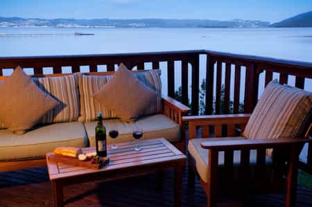 Sit and relax on the wrap around deck