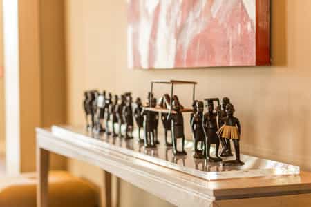 Artwork at Leeu House