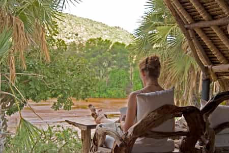 Read your favourite book as you relax on your tent deck