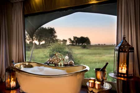Duba Plains Guest Tent Brass Bath