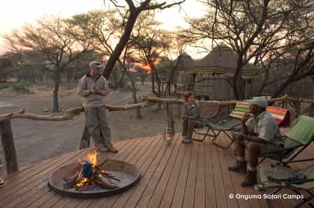 Dining under the starts while on a stilted deck