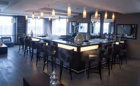 Enjoy a cocktail while overlooking breathtaking views.