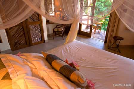 Upstairs double bedroom with amazing views over the Bazaruto islands 