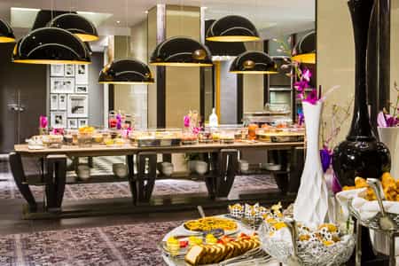 March Restaurant Breakfast Set-up