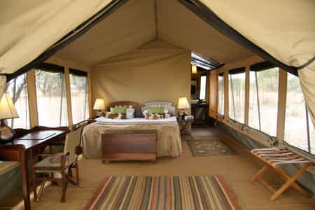 One of 6 guest tents at Manyara Ranch Conservancy