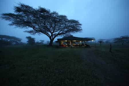 With recycled furniture, netted walls and a bar to boot