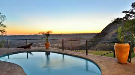 Beautiful views over surrounding landscape, whilst relaxing