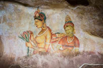 See the writing & frescoes of Sigiriya Mirror Wall