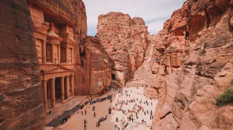 Explore the ancient city of Petra