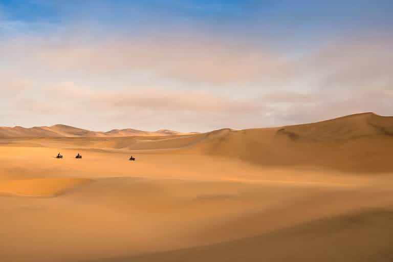 Quad bike across the dunes​