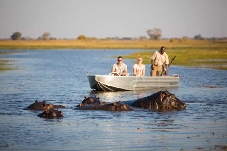 Boating in the Busanga Plains